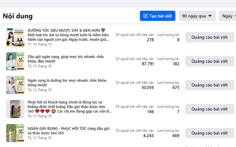 dịch vụ chăm sóc fanpage