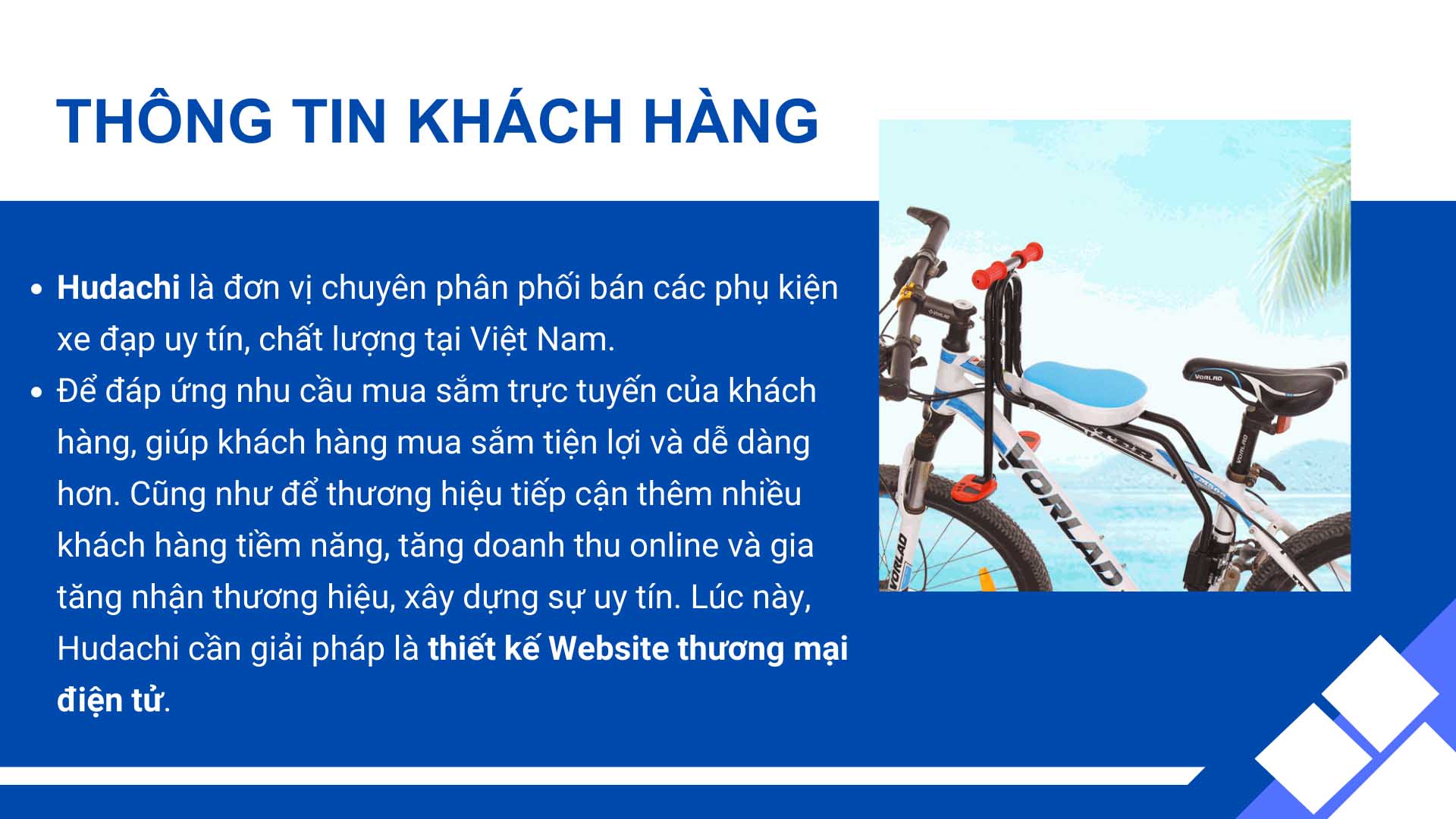 dự án thiết kế Website bán phụ kiện xe đạp