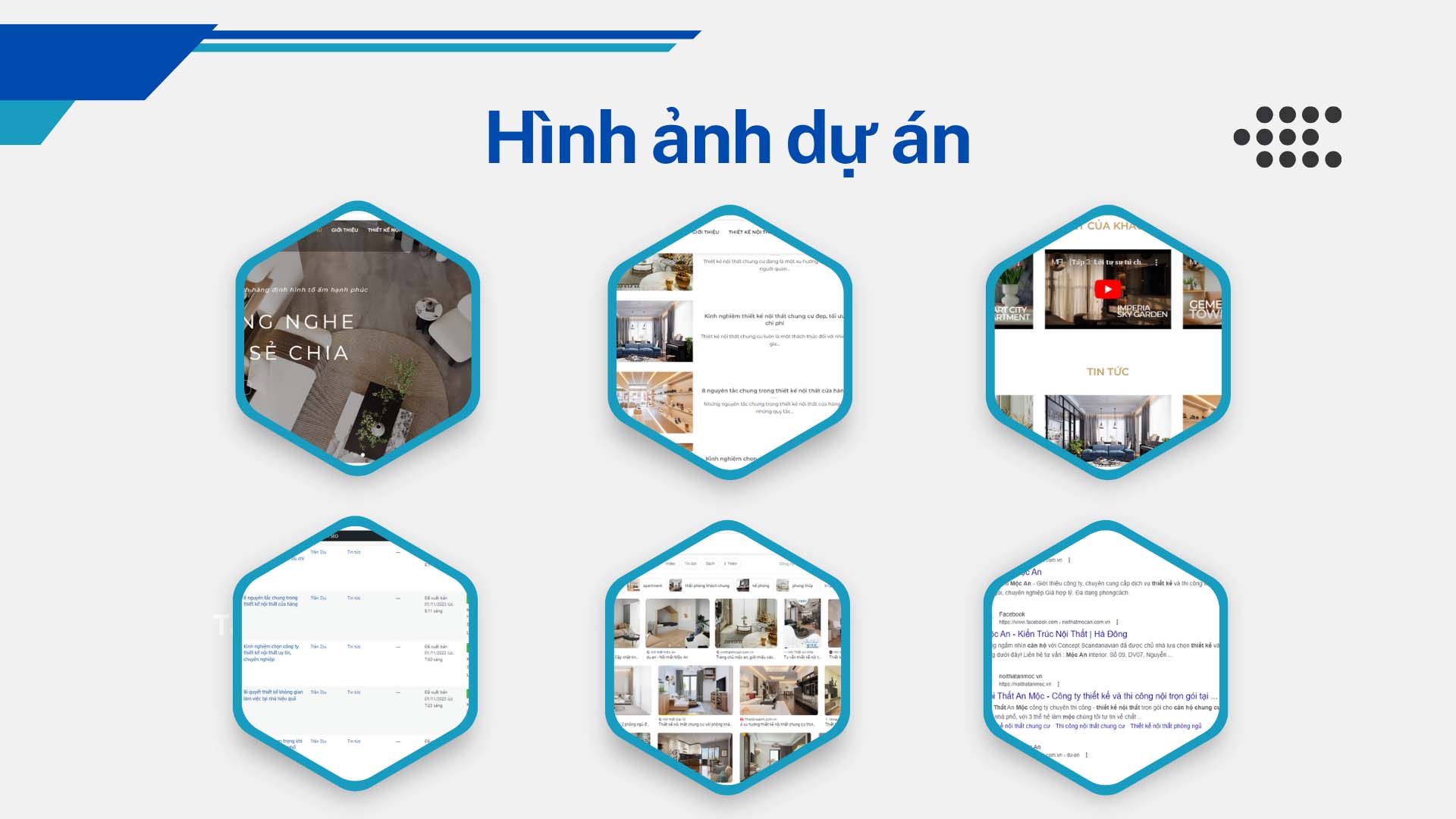 dự án thiết kế website chuẩn seo