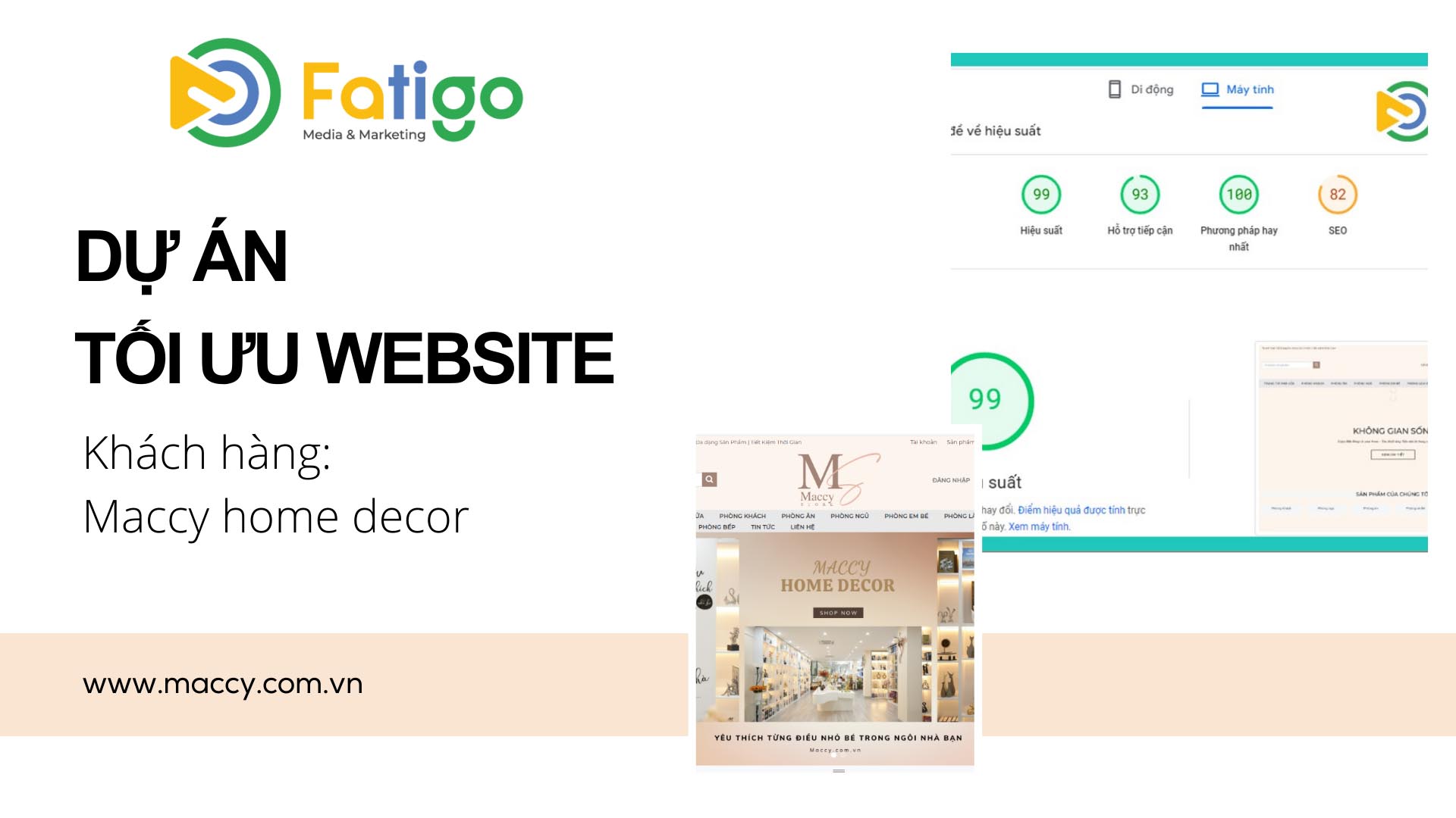 dự án tối ưu website